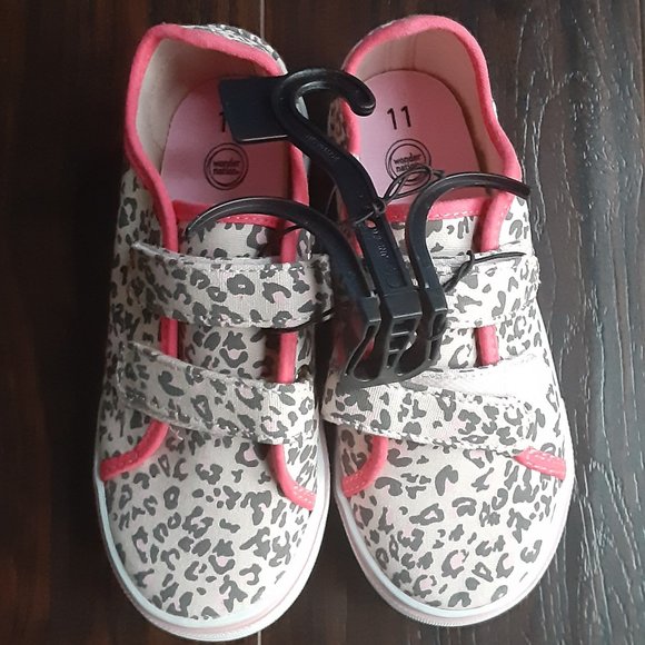 WONDER NATION GIRLS' LEOPARD PRINT CASUAL SHOES - NEW! - Picture 1 of 3
